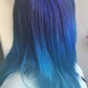 Haare färben ombre blau